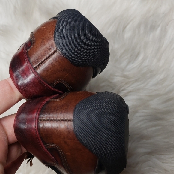 Sesto Meucci Brown Two Tone Kiltie Colorblock Driving  Loafer 8.5N narrow - Picture 7 of 15